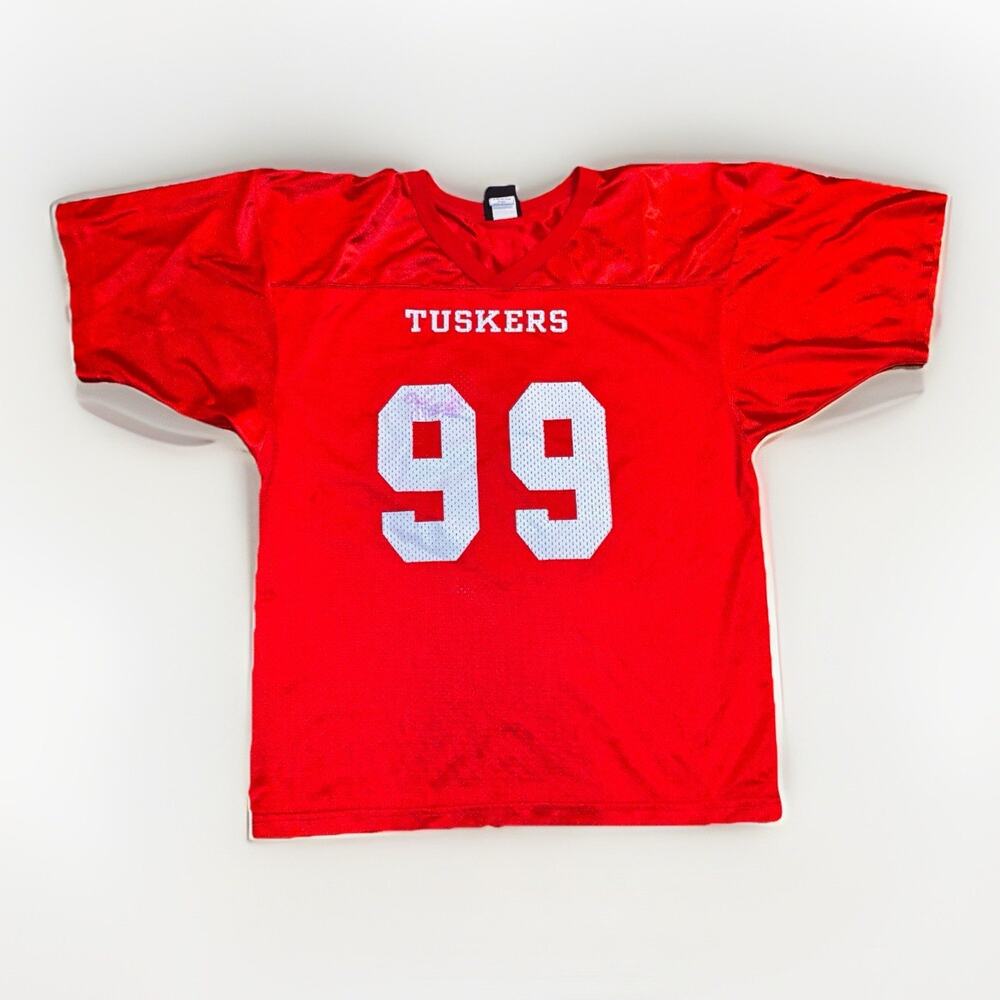 Vintage Youth WILSON TUSKERS FOOTBALL JERSEY-SIZE XL Made In USA
